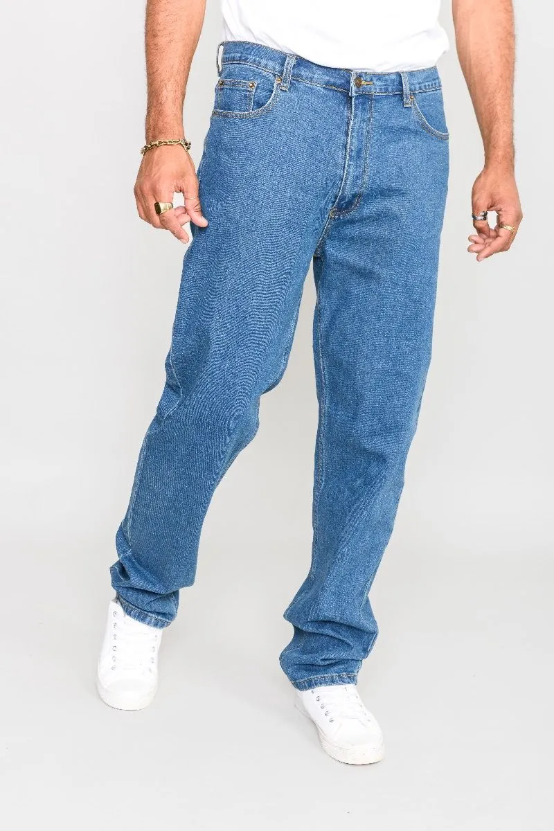 Rockford Carlos Stretch Denim Jeans Blue Stonewash