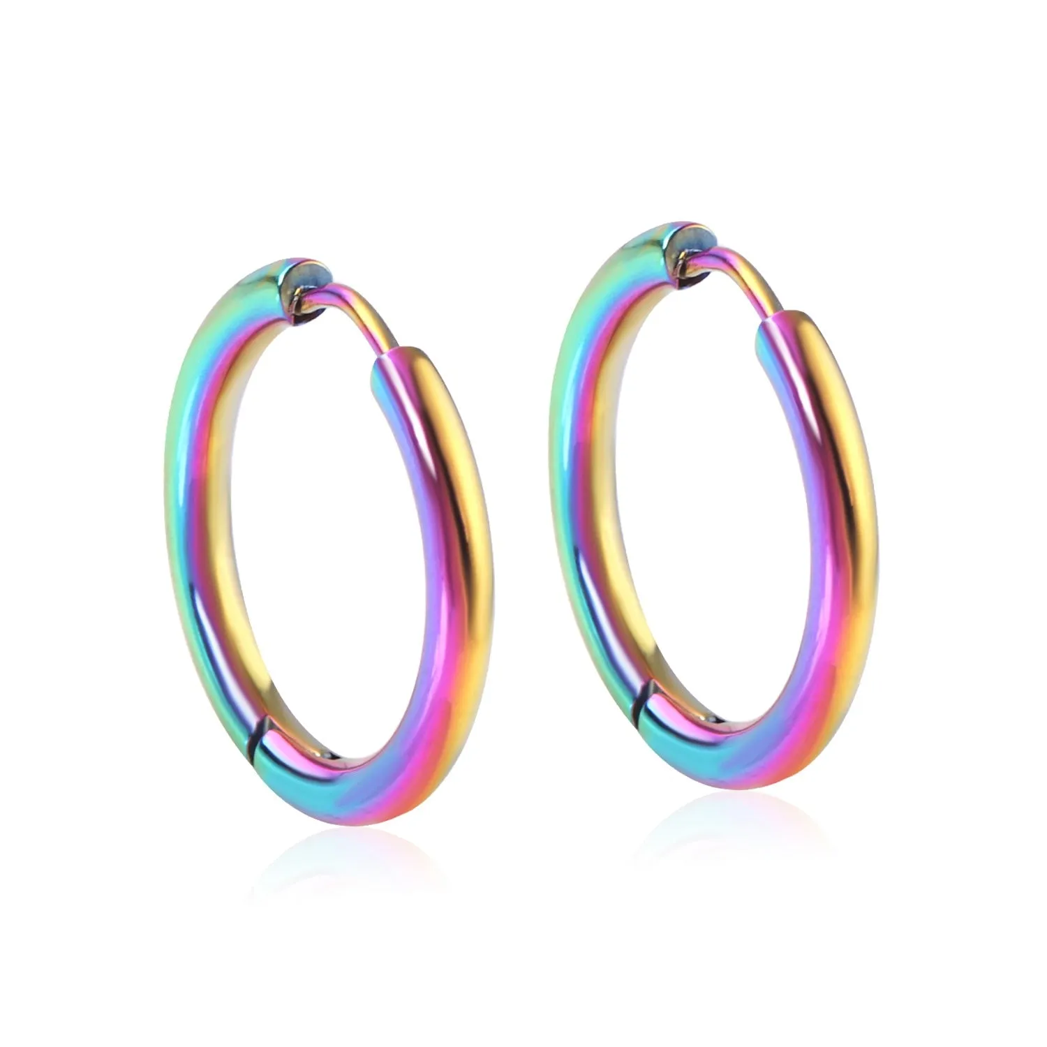 Round Earrings Stainless Steel