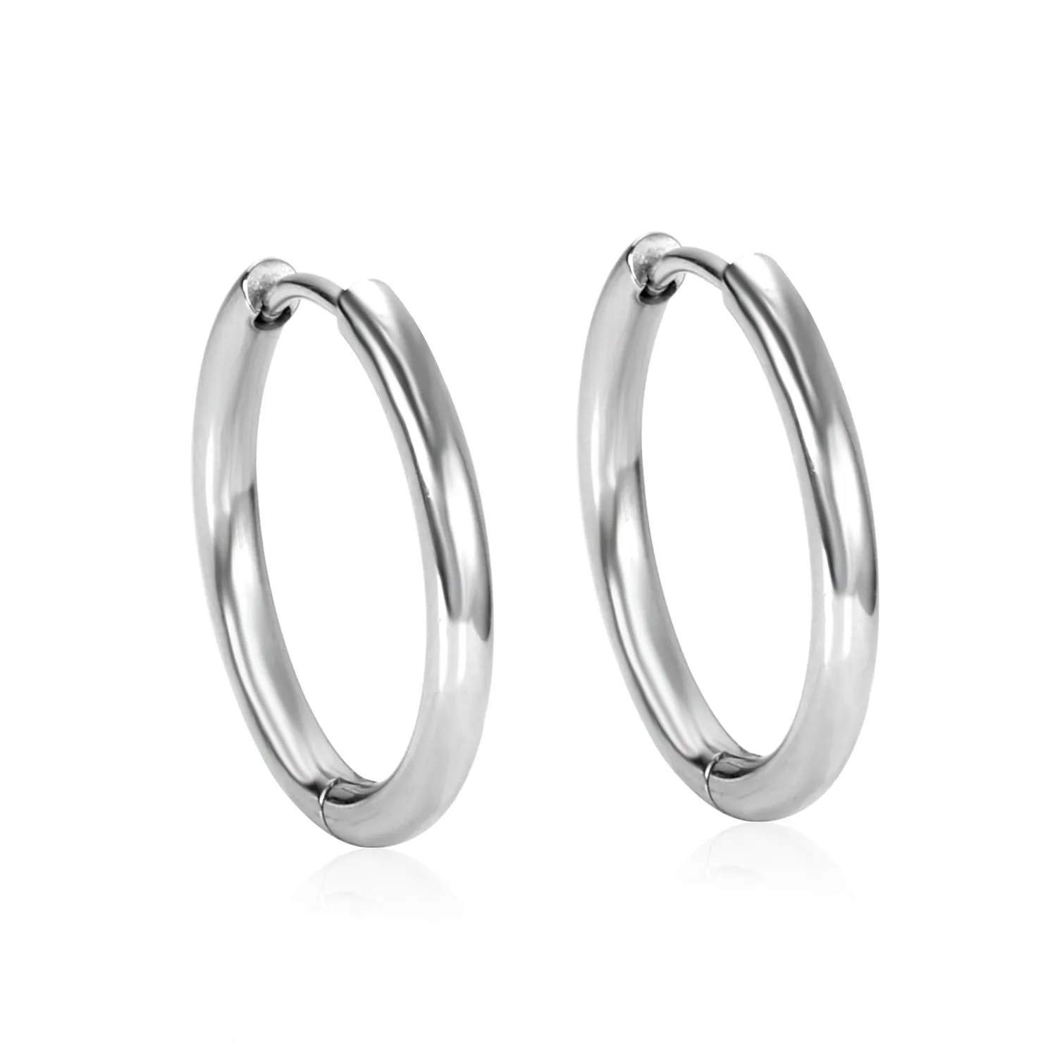 Round Earrings Stainless Steel