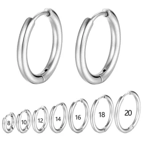 Round Earrings Stainless Steel