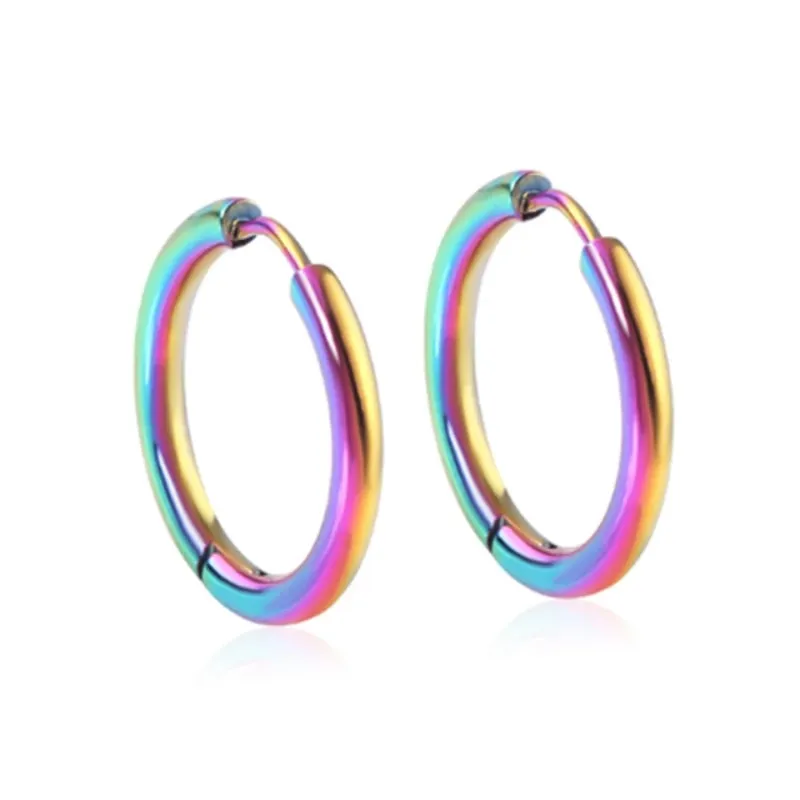 Round Earrings Stainless Steel