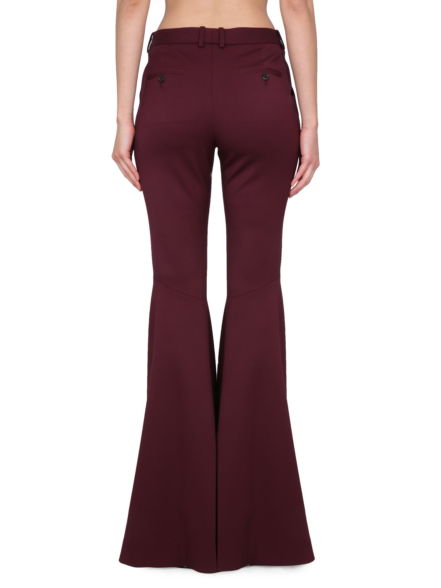 SAINT LAURENT    GABARDINE FLARED PANTS