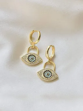 Samantha Evil Eye Drop Earrings