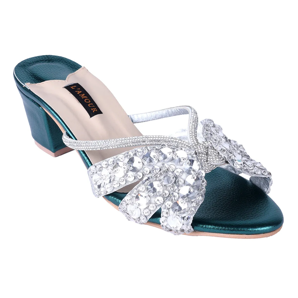 Sasha Block Heels - Green