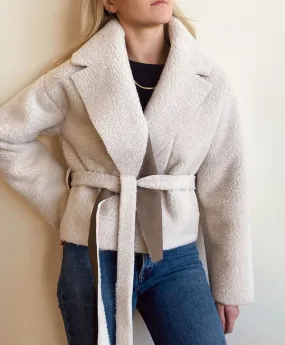 Shearling Short Robe Coat