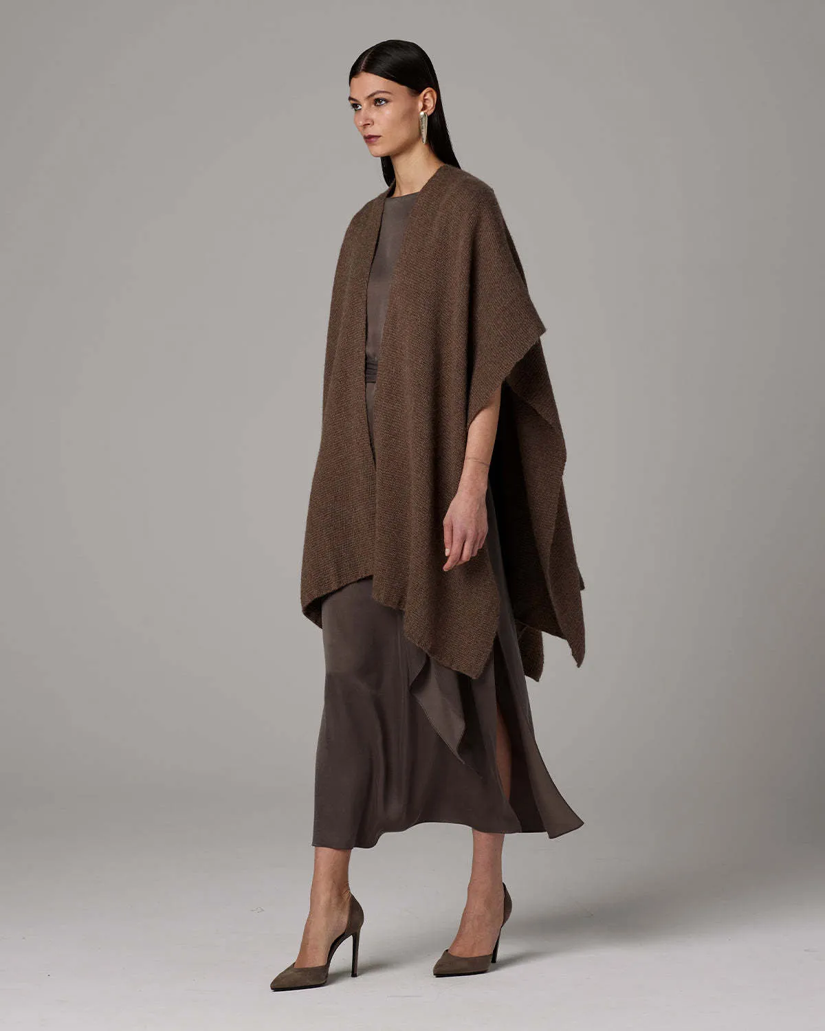 Short Alpaca Duster Coat