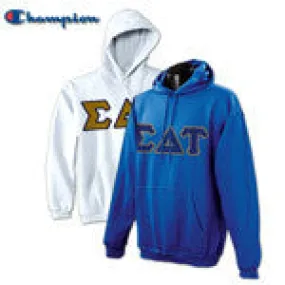 Sigma Delta Tau Champion Powerblend Hoodie, 2-Pack Bundle Deal - Champion S700 -TWILL