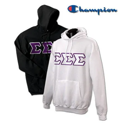 Sigma Sigma Sigma Champion Powerblend Hoodie, 2-Pack Bundle Deal - Champion S700 - TWILL