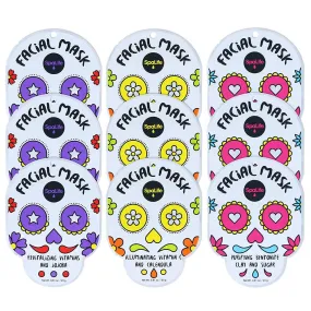 SPALIFE Skull Set de 9 Mascarillas Faciales