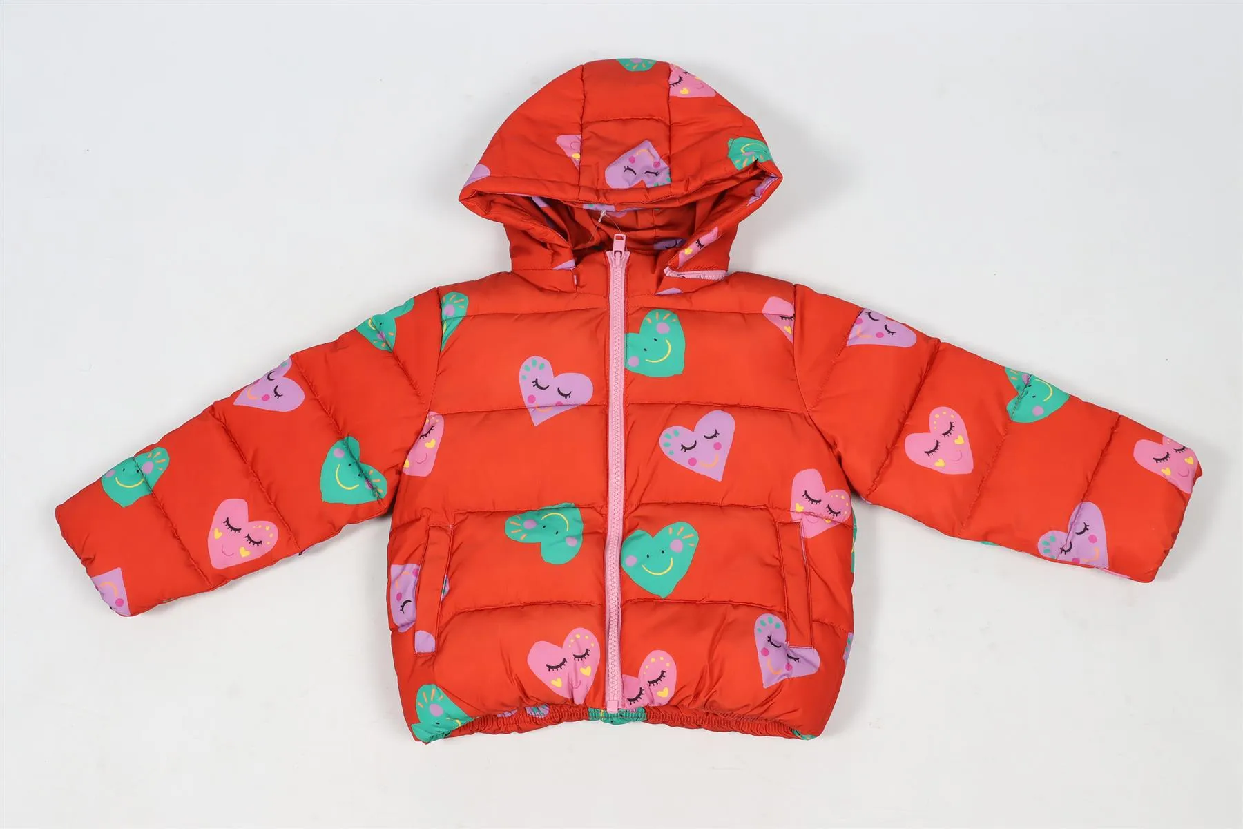 STELLA MCCARTNEY RED KIDS GIRLS PADDED JACKET 36 MONTHS