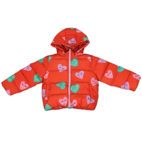 STELLA MCCARTNEY RED KIDS GIRLS PADDED JACKET 36 MONTHS