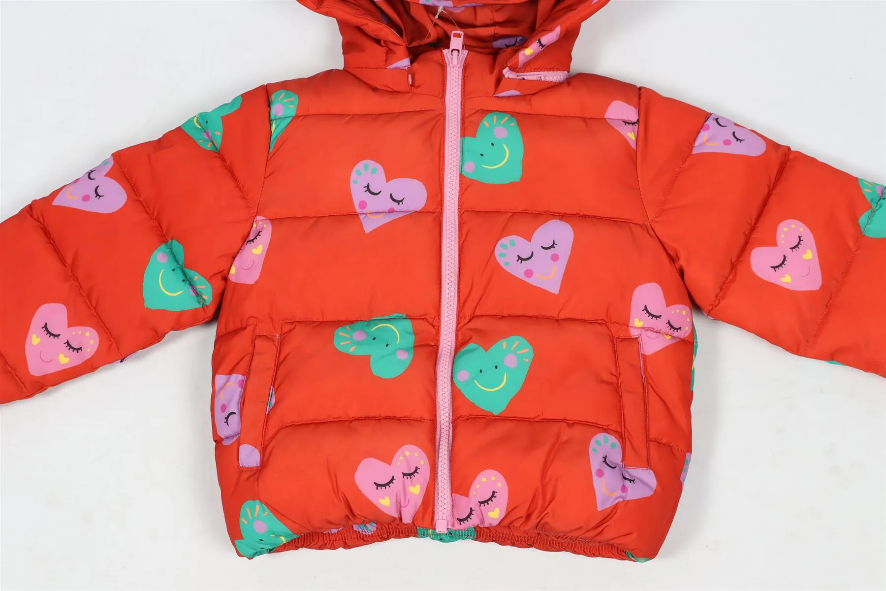 STELLA MCCARTNEY RED KIDS GIRLS PADDED JACKET 36 MONTHS