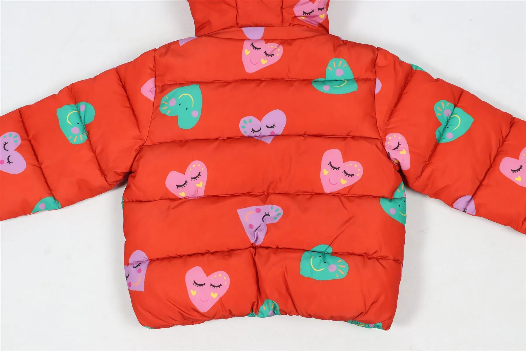 STELLA MCCARTNEY RED KIDS GIRLS PADDED JACKET 36 MONTHS