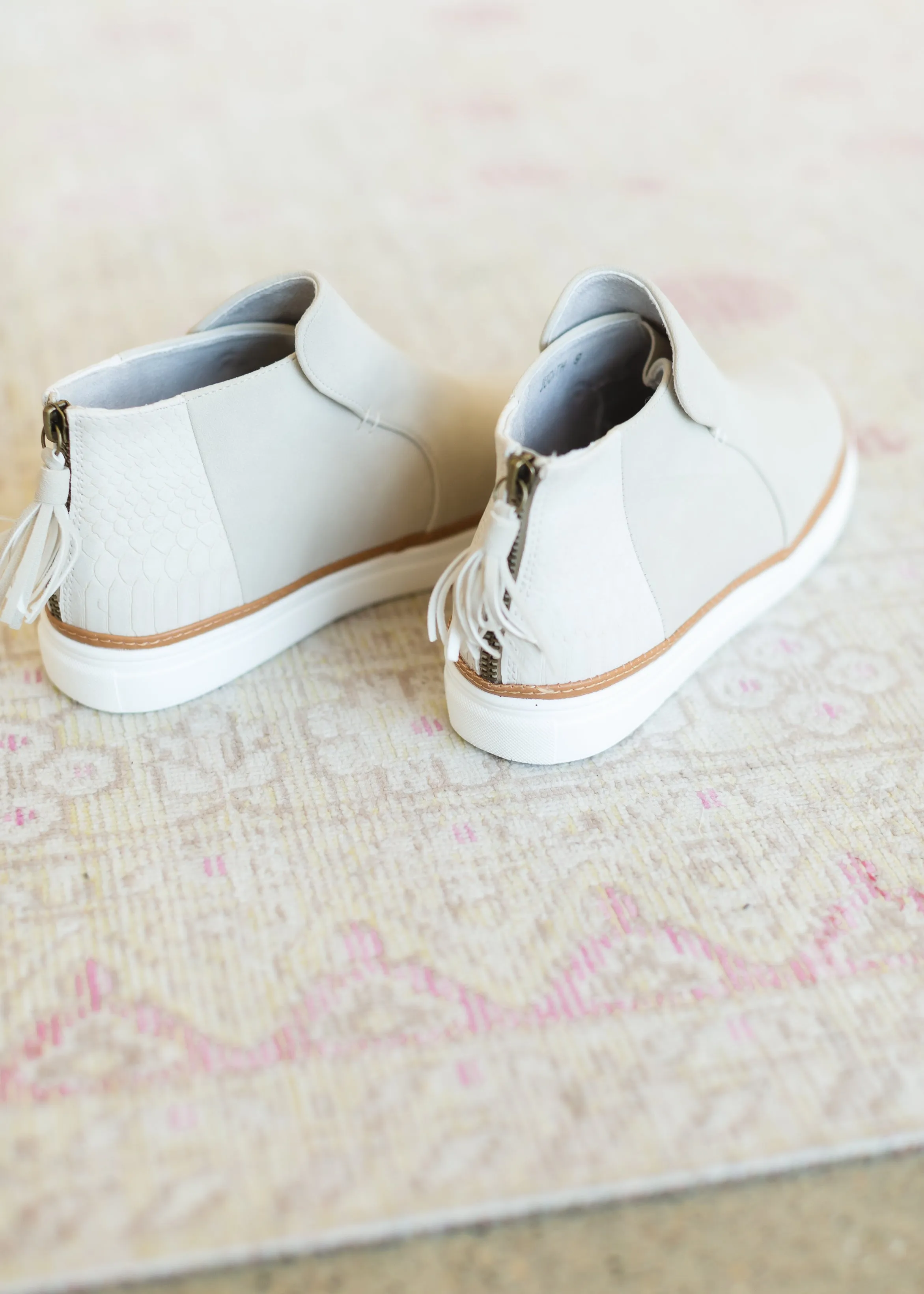 Stone Sneaker with Zipper Detail - FINAL SALE