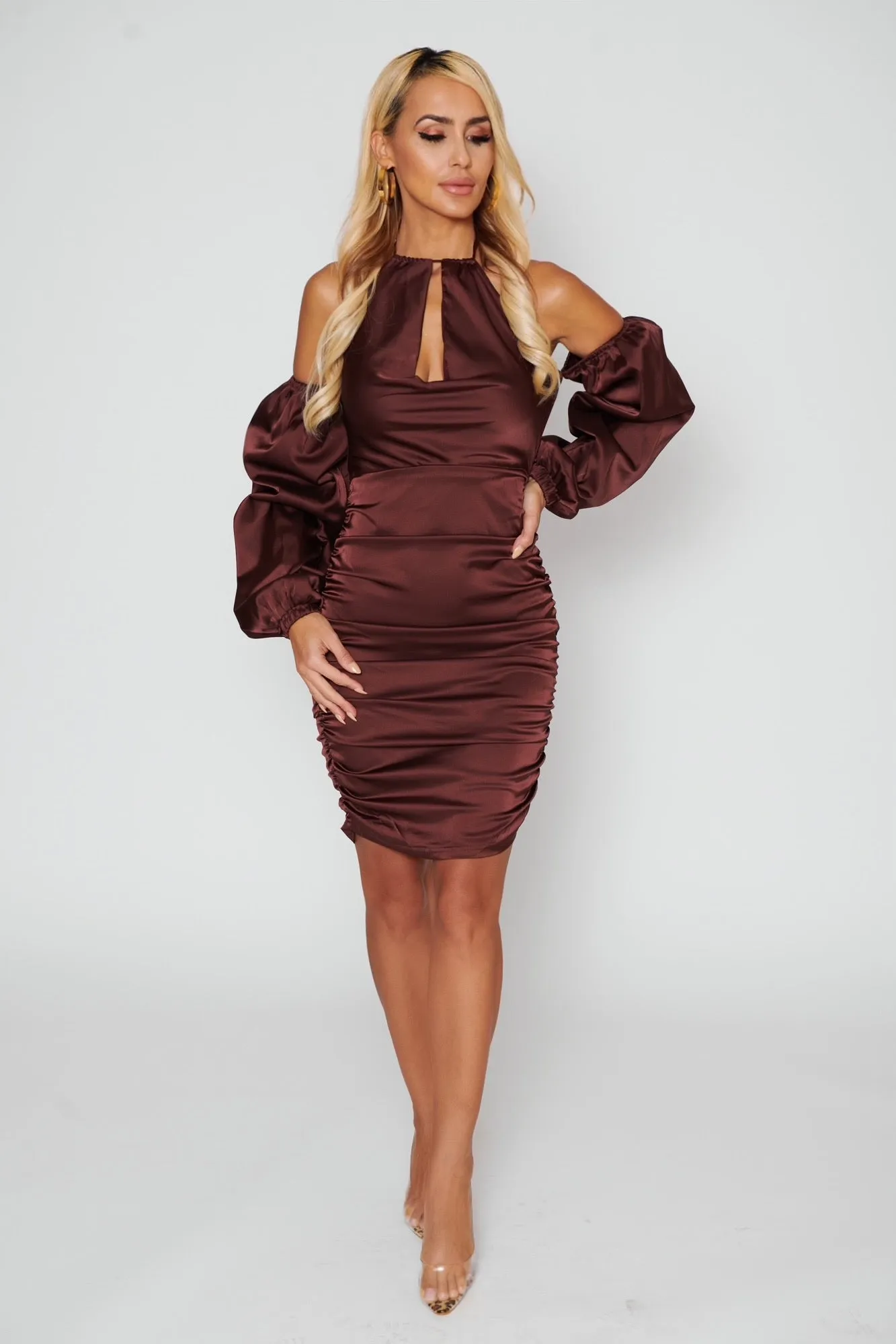 Talia Satin Dress