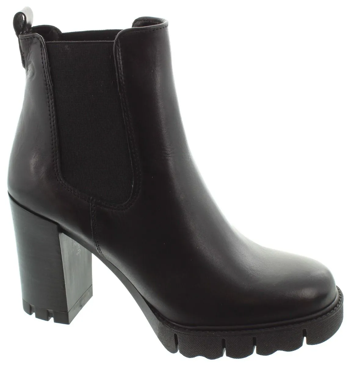 TAMARIS Ladies 25457 Heel Ankle Boots In Black