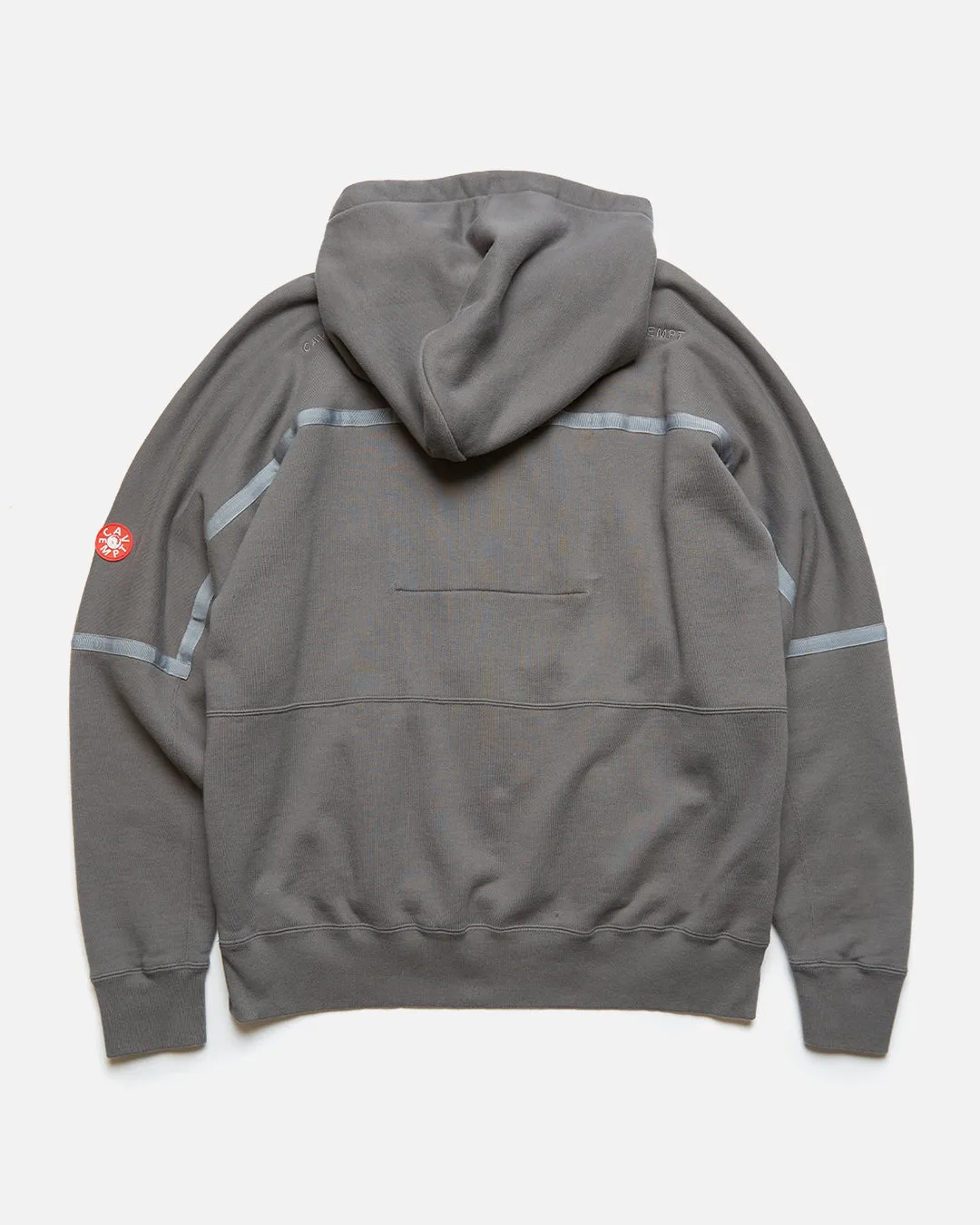 Taped Cut Heavy Hoody - Charcoal