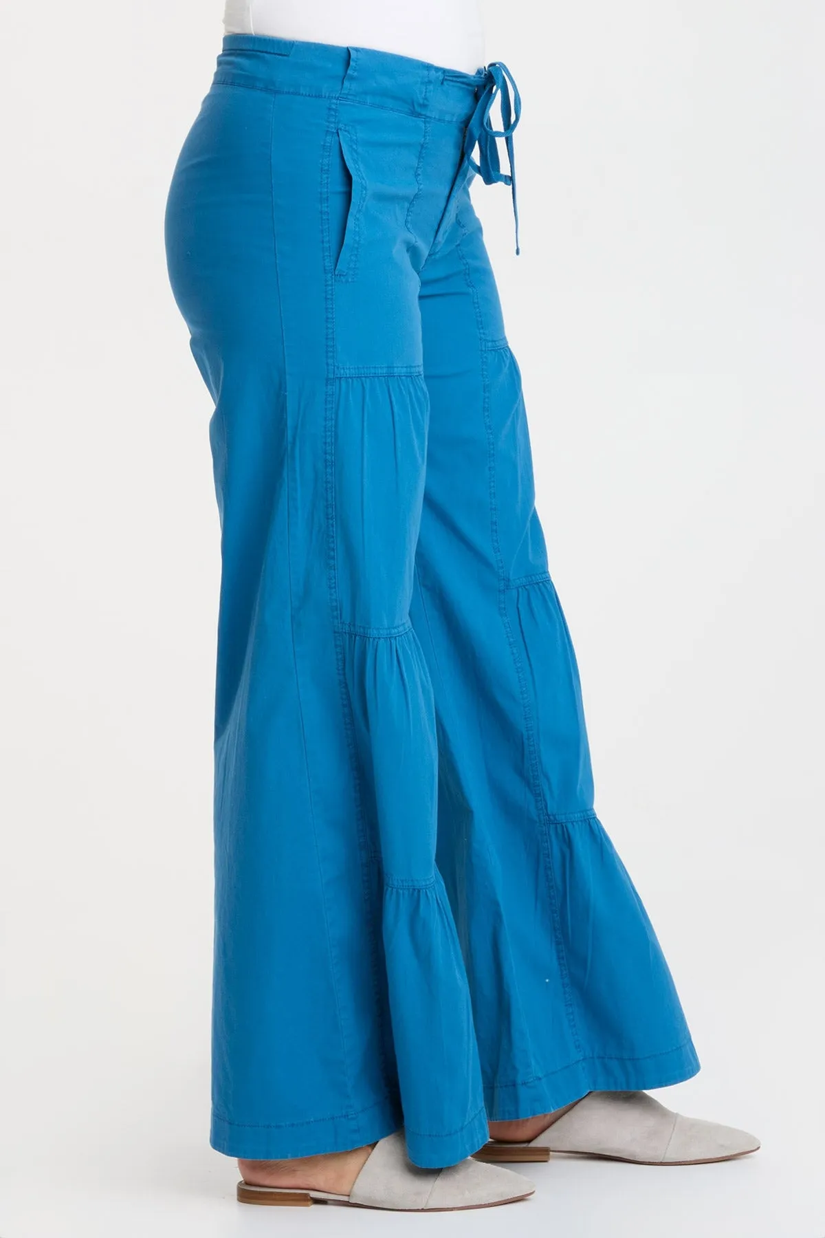 Terraced Wide Leg Pant