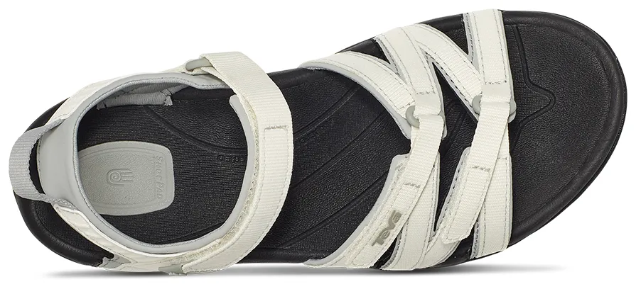 Teva Womens Tirra Strappy Water Sandal- White/Black