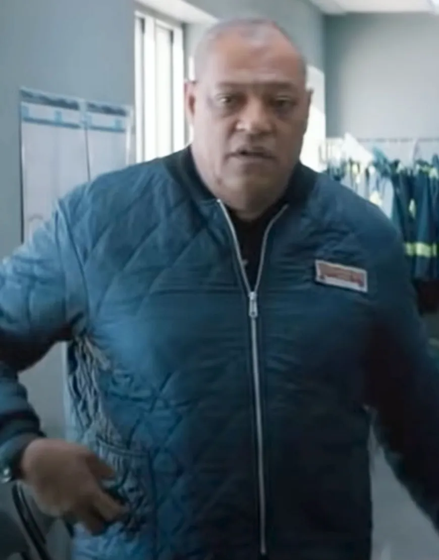 The Ice Road 2021 Laurence Fishburne Blue Jacket | Ujackets.com