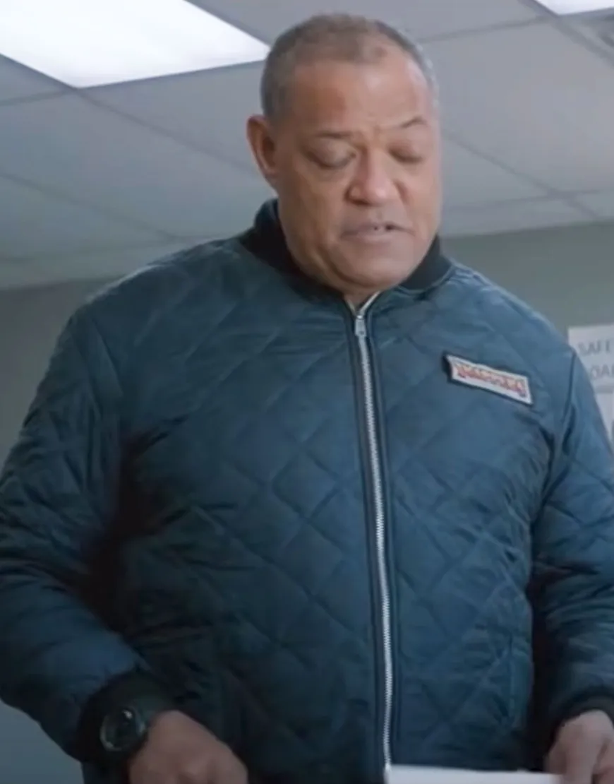 The Ice Road 2021 Laurence Fishburne Blue Jacket | Ujackets.com