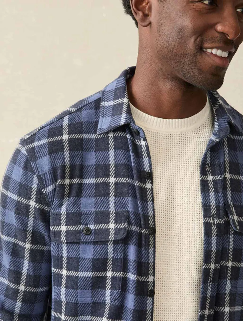 The Legend Plaid Sweater Shirt | Faherty