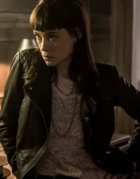 The Vault 2021 Astrid Bergès-Frisbey Leather Jacket | Ujackets.com