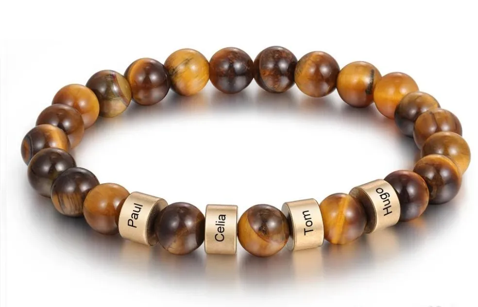 Triple Protection Tigers Eye Obsidian Hematite Bracelet