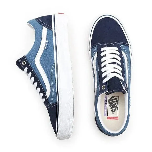 Vans Skate Old Skool Pro Shoes Navy/White