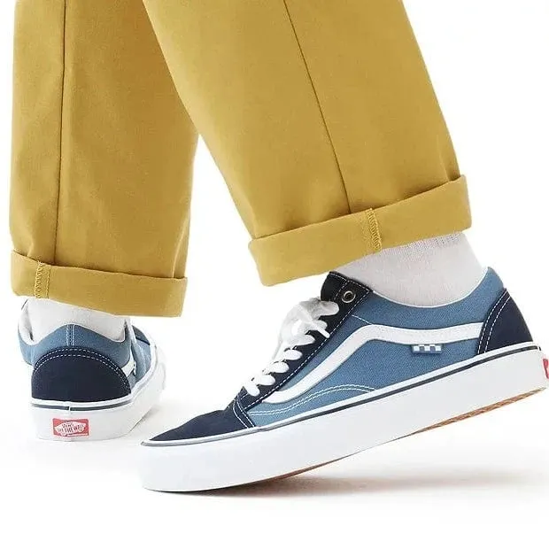 Vans Skate Old Skool Pro Shoes Navy/White