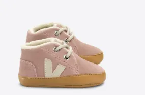 Veja Rose Fur Lines Soft Sole