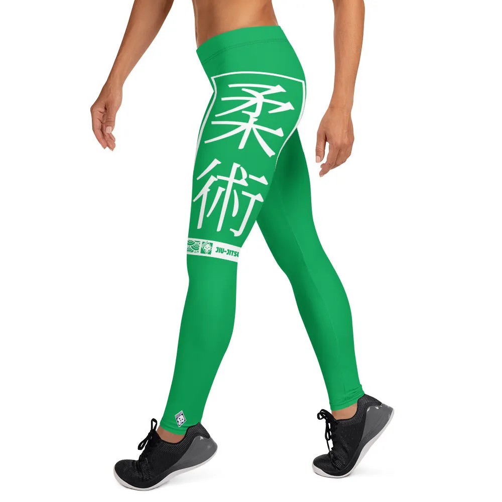 Women's Yoga Pants Workout Leggings For Jiu Jitsu 009 - Jade