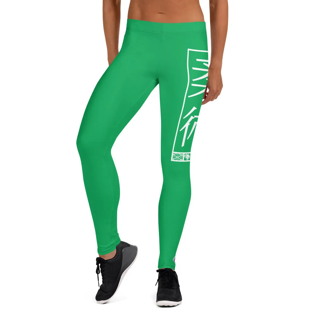 Women's Yoga Pants Workout Leggings For Jiu Jitsu 009 - Jade