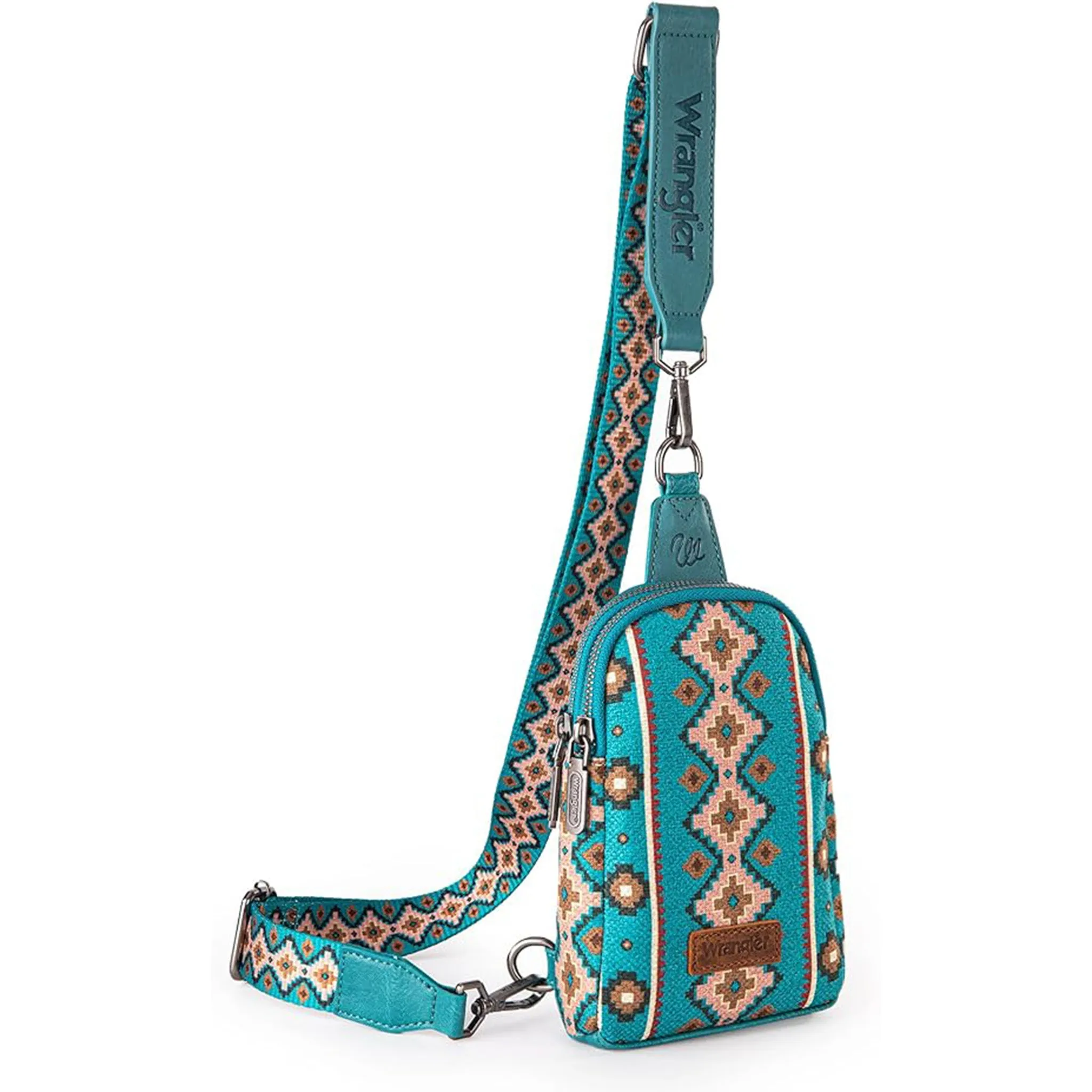 Wrangler Turquoise Aztec Crossbody