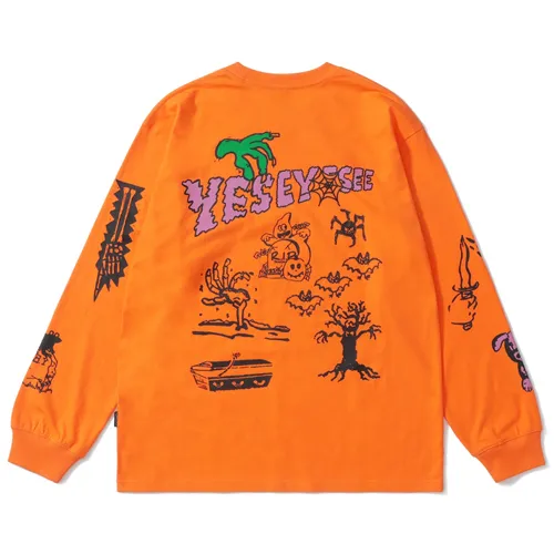 YESEYESEE  |Unisex Street Style Halloween Logo T-Shirts