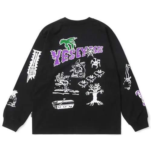 YESEYESEE  |Unisex Street Style Halloween Logo T-Shirts