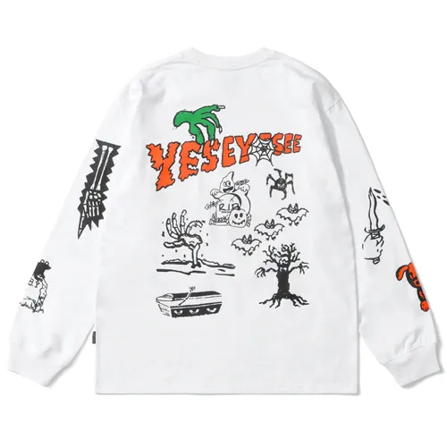 YESEYESEE  |Unisex Street Style Halloween Logo T-Shirts